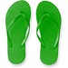 MAUPITI L / XL. Bequeme Flip-Flops mit PE-Sohle und PVC-Riemen, Grün