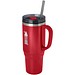 Melbourne 1200 ml RCS-zertifizierter Isolierbecher mit Strohhalm, rot
