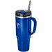 Melbourne 1200 ml RCS-zertifizierter Isolierbecher mit Strohhalm, royalblau