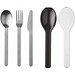Mepal Ellipse Besteckset, schwarz