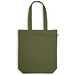 MERIDA. Tragetasche (220 g/ m²) aus Baumwolle (50%), recycelter Baumwolle (30%) und polyester (20% rPET), Dunkelgrün