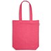 MERIDA. Tragetasche (220 g/ m²) aus Baumwolle (50%), recycelter Baumwolle (30%) und polyester (20% rPET), Rosa
