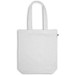 MERIDA. Tragetasche (220 g/ m²) aus Baumwolle (50%), recycelter Baumwolle (30%) und polyester (20% rPET), Weiß