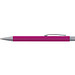 LANCE® Softtouch Metallkugelschreiber Abu-Dhabi, Beschläge silber matt, blaue Mine, pink