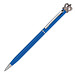 Metall-Drehkugelschreiber Crown, blaue Mine, Blau