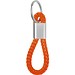 Metall-Schlüsselanhänger mit Kordel ERNEST, orange