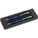 LANCE® Metall-Schreibset Minsk, blaue Mine, Blau metallic