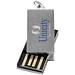 Mini Rotate USB-Stick, silber, 4GB