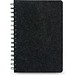 MISHIMA. A5-Ringbuch mit flexiblem Einband aus recyceltem Filz (100% rPET) mit linierten Seiten, Dunkelgrau