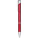 Moneta Druckkugelschreiber aus eloxiertem Aluminium, schwarze Mine, rot
