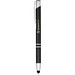 Moneta Kugelschreiber mit Metall Touchpen (blaue Mine), schwarz