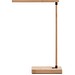 MOREY. Klappbare Schreibtischlampe mit superschnellem kabellosem 15W-Ladegerät aus Bambus, Natur