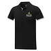 Morgan Polo für Herren, zweifarbig, schwarz, S