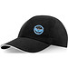 Morion GRS recycelte Cool Fit Kappe mit sechs Segmenten, schwarz