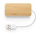 MOSER. HUB mit 2 USB-A und 1 USB-C Anschluss aus Bambus, Natur