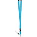 MURRAY. Lanyard aus Polyester (20 mm) mit einem Schlüsselband, Hellblau