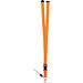 MURRAY. Lanyard aus Polyester (20 mm) mit einem Schlüsselband, Orange