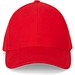 NATHAN. Kappe aus 100 % Baumwolle (260 g/m²) mit 6 Paneelen, Rot