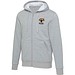 Natron 320 g/m² Sherpa-Kapuzenjacke mit Reißverschluss, heather grau, XXL
