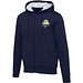 Natron 320 g/m² Sherpa-Kapuzenjacke mit Reißverschluss, navy, XXL