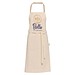 Nia 200 g/m² Schürze aus recycelter Baumwolle, Oatmeal