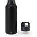 NICKLAUS. Edelstahlflasche (91% recycelt) mit vakuumisolierter Doppelwand 590 mL, Schwarz