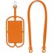 NICOLAUS. Kartenetui mit Smartphone-Halter, Orange