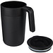 Nordia 400 ml doppelwandiger Becher aus Recyclingmaterial, schwarz
