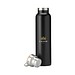 Nordvik RCS Recycled Steel 750 ml Trinkflasche, schwarz