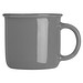 Nostalgietasse aus Keramik, 350ml, grau