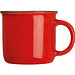 Nostalgietasse aus Keramik, 350ml, rot