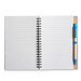 Notizbuch Recycling mit Kugelschreiber, hellblau