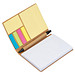 Notizbuch mit Kugelschreiber und Haftnotizen , beige