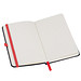 Notizbuch Retro, DIN A6, liniert, schwarz/rot