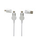 Oakland RCS rKunststoff 1,2m 6-in-1 Fast-Charging 45W Kabel, weiß