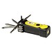 Octo 8-in-1 Schraubenzieher-Set aus recyceltem RCS Kunststoff mit Taschenlampe, gelb
