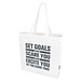Odessa 220 g/m² recycelte Baumwoll Tragetasche 13L, weiss
