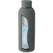 ODIN. Trinkflasche aus Edelstahl (36% recycelt) (550 mL) mit gummierter Oberfläche, Dunkelgrau