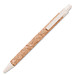Kugelschreiber aus Kork und Weizenstroh, blaue Mine, beige