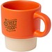 Olympia 130 ml stapelbarer Expresso Becher mit Tonboden, orange