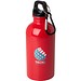 Oregon 400 ml RCS-zertifizierte, einwandige Trinkflasche aus Edelstahl mit Karabinerhaken, rot