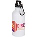 Oregon 400 ml RSC-zertifizierte einwandige Sublimation Trinkflasche aus recyceltem Edelstahl mit Karabinerhaken, weiss
