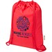 Oregon Blend 140 g/m² GRS-recycelter Turnbeutel 5 L, rot
