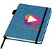 Orin A5 Notizbuch aus RPET, Hale Blue
