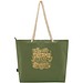 Panama Strandkühltasche mit Kordelgriffen aus recyceltem GRS-Material, 23L, olive