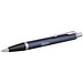 PARKER Druckkugelschreiber IM, blaue Mine, blau,silber