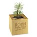 Pflanz-Holz, Standardmotiv, Frohe Weihnachten, 1-seit. Laser