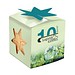 Pflanz-Holz Star-Box mit Samen, Persischer Klee, 1-seit. Druck