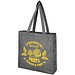 Pheebs 210 g/m² recycelte Tragetasche mit Seitenfalten 13L, heather schwarz
