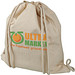 Pheebs Rucksack mit Kordelzug aus recycelter Baumwolle, 210 g/m², Natural